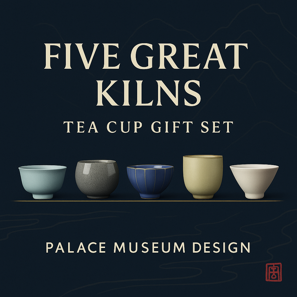 Five Great Kilns Tea Cup Gift Set – Inspired by Song Dynasty Aesthetics